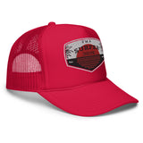 Red Sunset Foam Trucker Hat